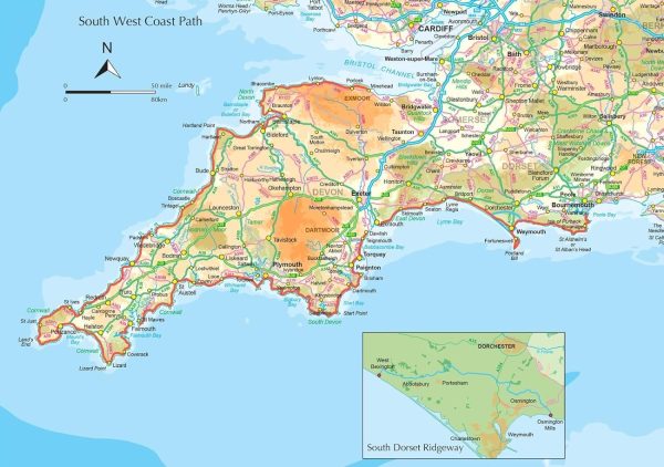 Hiking guide - South West Coast Path Map Booklet - Vol 3: Plymouth to Poole | Cicerone For Sale - Image 3