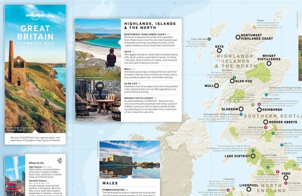 Travel map (English) Great Britain | Lonely Planet Hot on Sale - Image 2