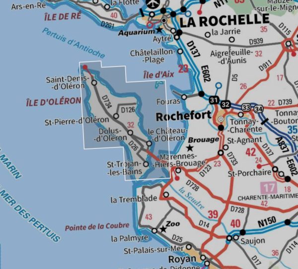 Top 25 mini map # M1330 OT - Island of Oleron - Aix Island of | IGN Discount - Image 3