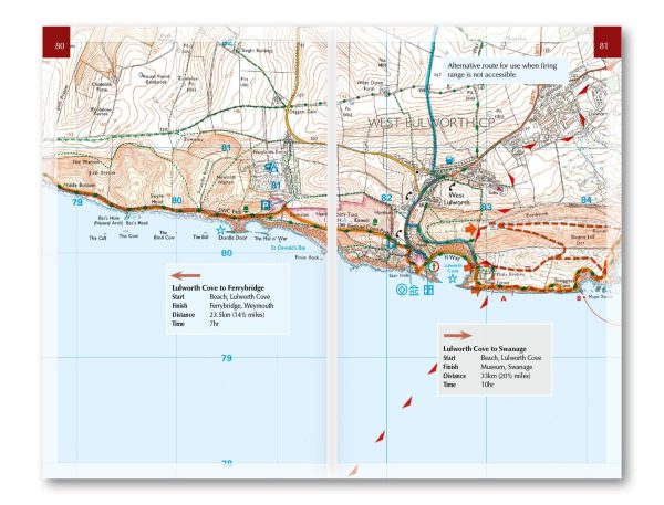 Hiking guide - South West Coast Path Map Booklet - Vol 3: Plymouth to Poole | Cicerone For Sale - Image 4