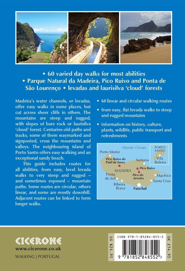 Hiking guide (in English) - Madeira: 60 Roads on Madeira & Porto Santo | Cicerone Online Hot Sale - Image 3
