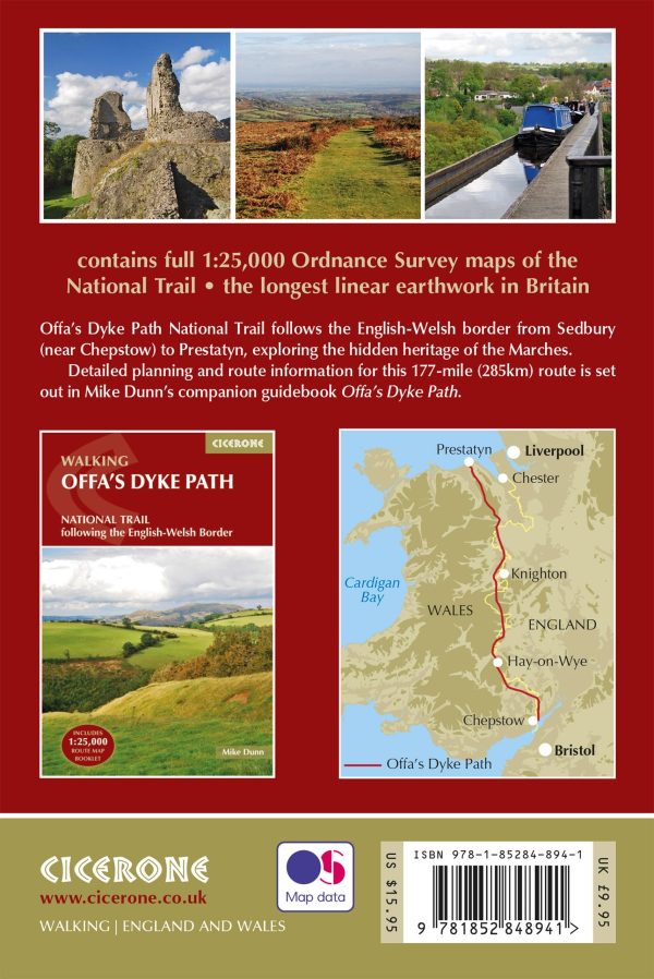 Hiking guide - Offa s Dyke Path: Map Booklet Route | Cicerone on Sale - Image 2