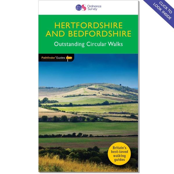 Hiking guide (in English) - Hertfordshire, Bedfordshire (England) | Ordnance Survey - Pathfinder Guides Online Sale